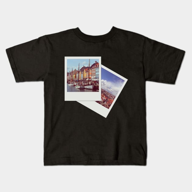 Copenhagen Polaroid Kids T-Shirt by HRDTSN